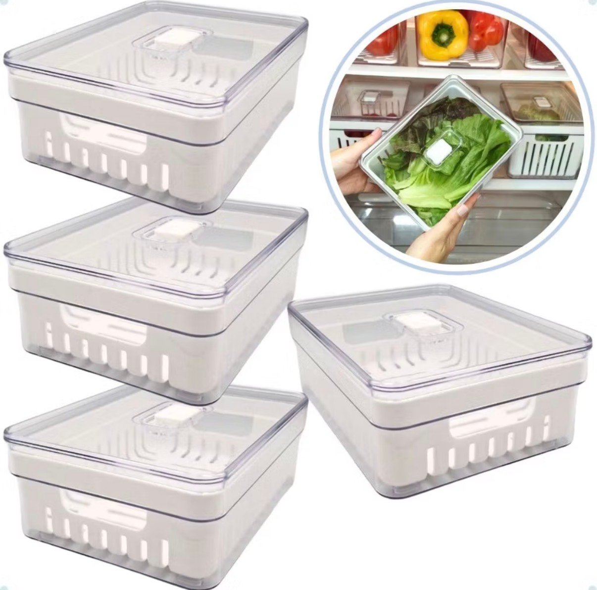 Kit Organizador de Geladeira
